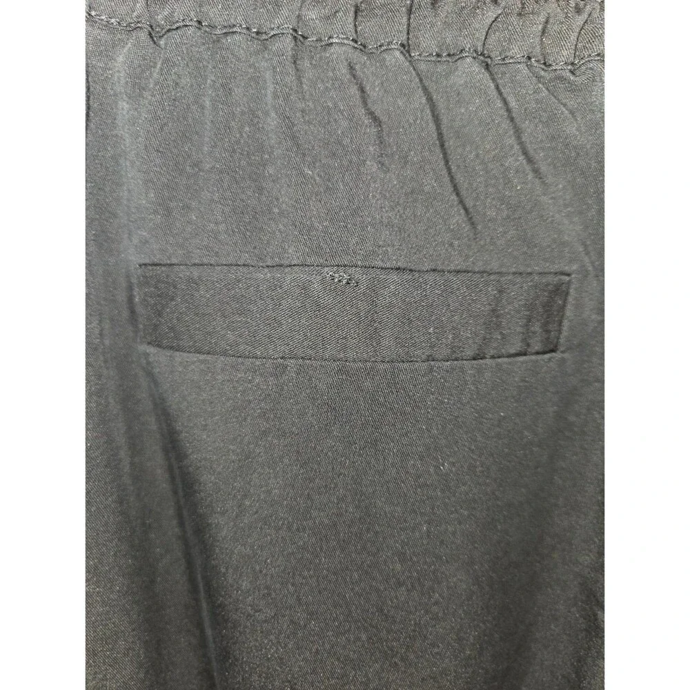 Marine Layer Re-Spun Allison Cropped Ankle Pants, Black, Size Medium
